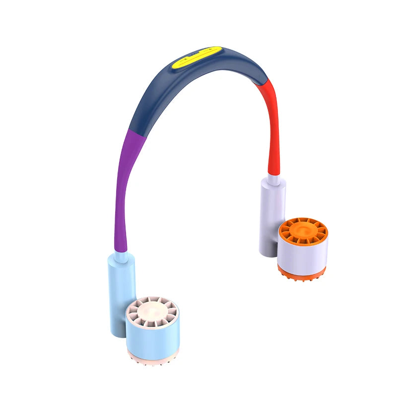 Hanging Neck Fan Type-C Charging 2400mAh Battery Portable Small Halter Turbine FanNo Noise Fan for Outdoor Travel Sport