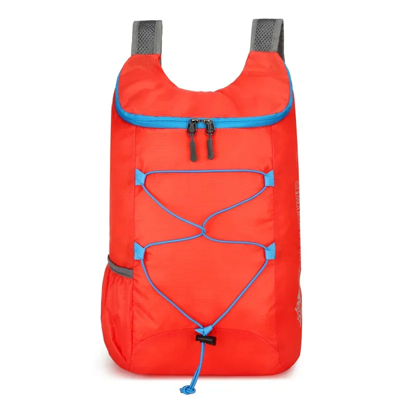 Multifunctional Outdoor for Camping Hiking Travel Folding Backpack High Density Lightweight Waterproof Nylon Fabric Sports Bag