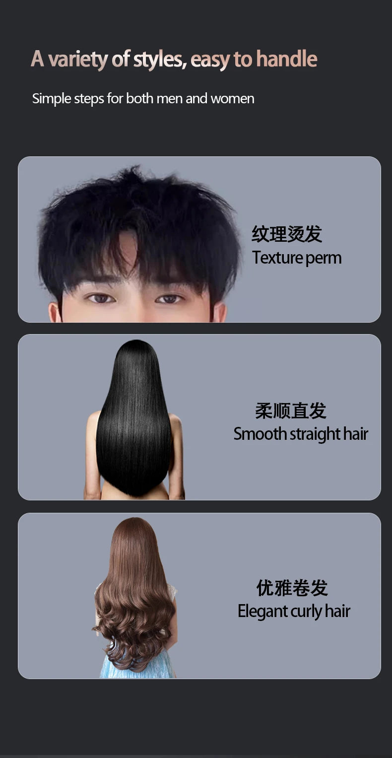 10 Seconds Fast Heating Hair Straightener Curler 2 in 1 For Xiaomi Professional Hairdressing Tools Hot Comb Hair Iron Brush