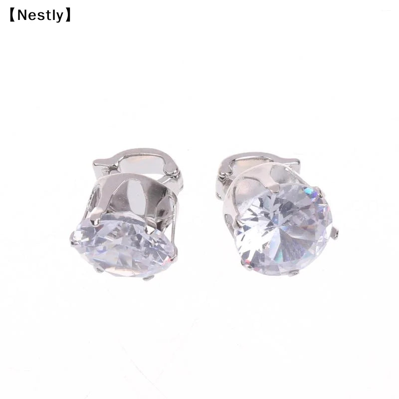 1Pairs Headphone Diameter Buckle Zircon Decorative Headphone Decoration Clip Removable Easy To Install Earbud Accessories〔Nest〕