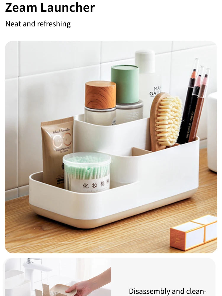 Creative Makeup Organizer Box with Drawer for Dressing Table Storage Drawer Dressing Table Container Sundries Case Makeup Box