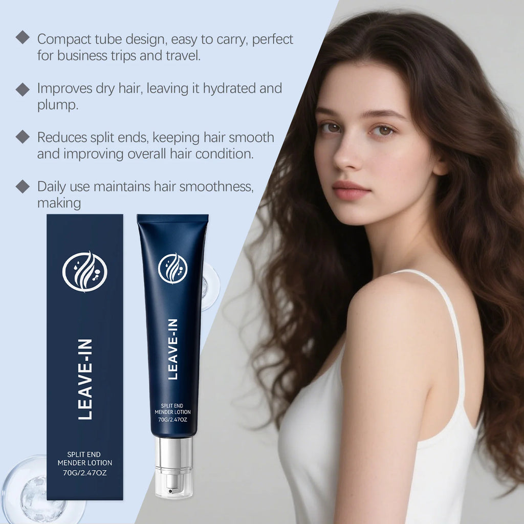 Hair Split End Repair Lotion Anti-Frizz Conditioner for Dry Damaged Hair Silky Smooth Moisturizing Hair Split End Mender Lotion