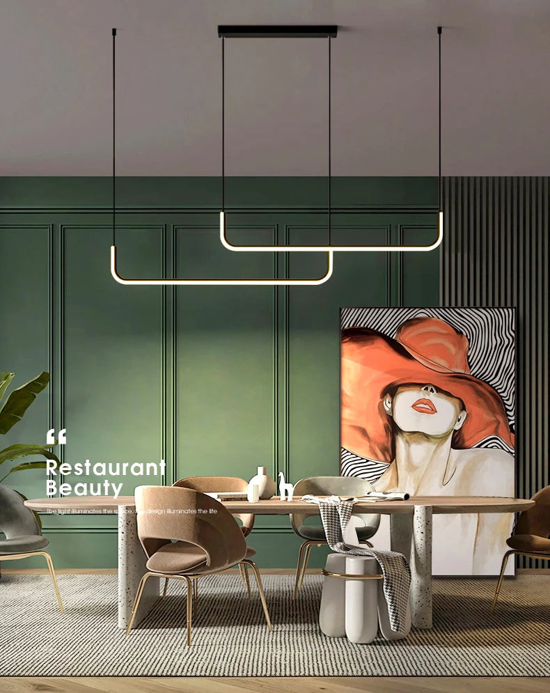 Modern dine dining room Pendant lights indoor lighting Ceiling lamp hanging light led chandelier decorative interior lighting