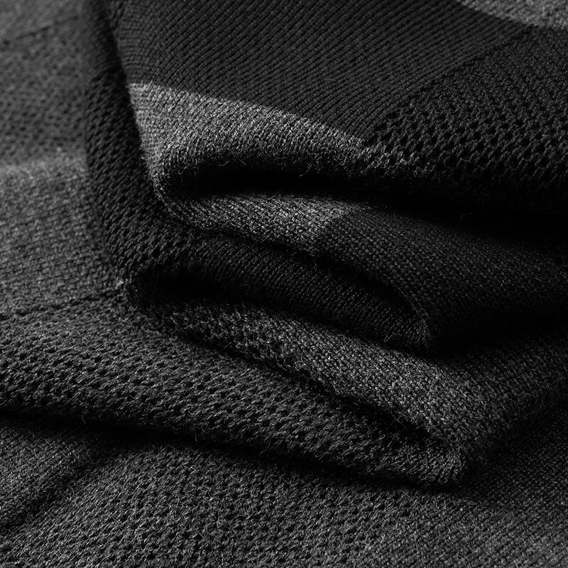 8XL 7XL 6XL 2025 New High End Luxury Thin Wool Sweater Men Soft Warm Mens Pullover Sweaters Casual Striped Fall Winter Clothes