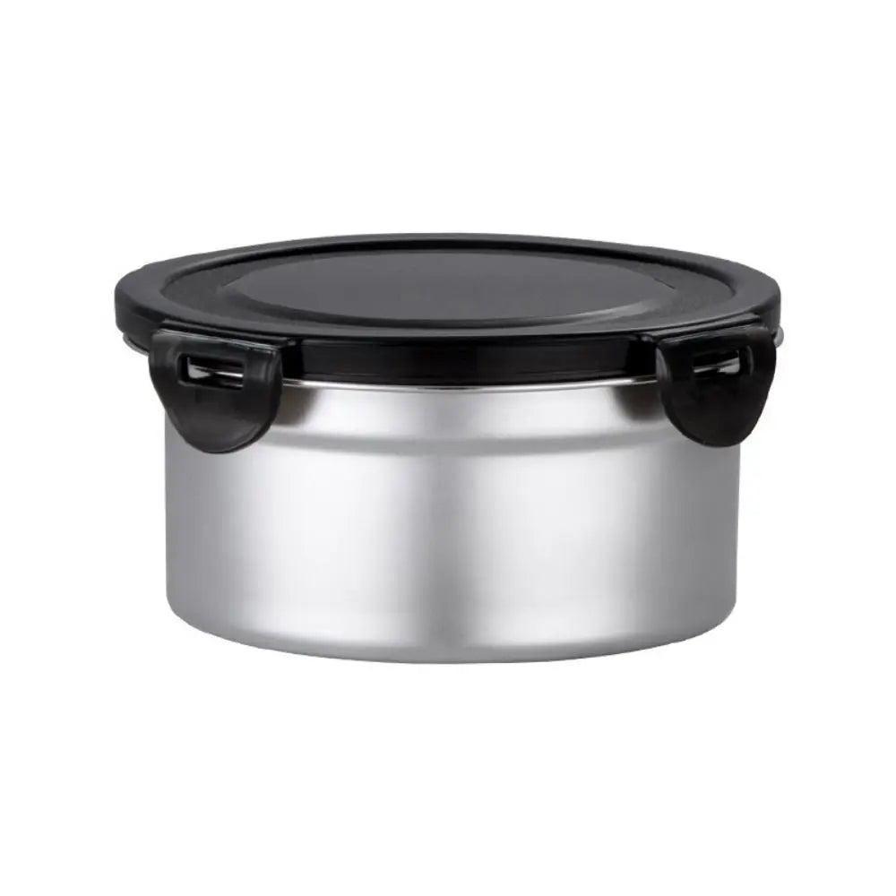 1Pcs Fresh Keeping Lunch Box Lunch Meal Prep Storage Round Bowl Food Container Fridge Kitchen 304 Stainless Steel