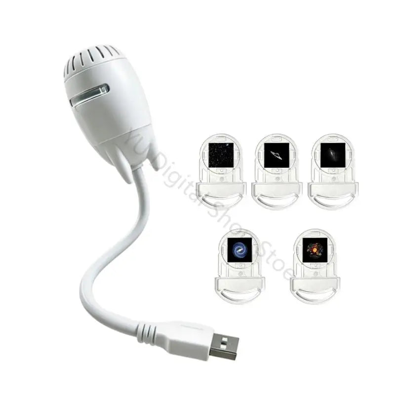96BA USB Car Light Projector for Nights Family Trip 360 Degree Lamp