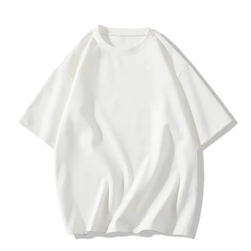 Loose Cotton Short Sleeve T-Shirt plus Size Men's Style Summer Top Comfortable Breathable Bottoming Shirt for plus Size Women