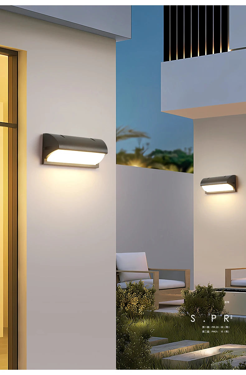 LED Outdoor Wall Light Modern Indoor Home Waterproof IP65 Courtyard Light Porch Light Balcony Wall Light Park Decorative Light