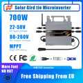 700W Micro Solar Grid Tie Inverter 22-60V DC To AC 80-260V MPPT Build In WIFI Microinverter 2 × 350W Solar Inverter Converter