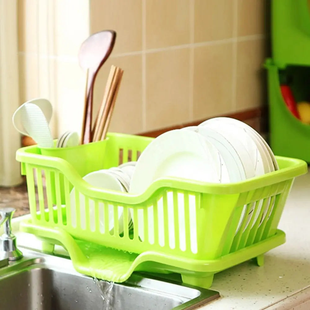 Kitchen Chopsticks Spoons Organizer Countertop Dinnerware Drain Board Storage Rack Dish Drying Rack Utensils Drainer Rack