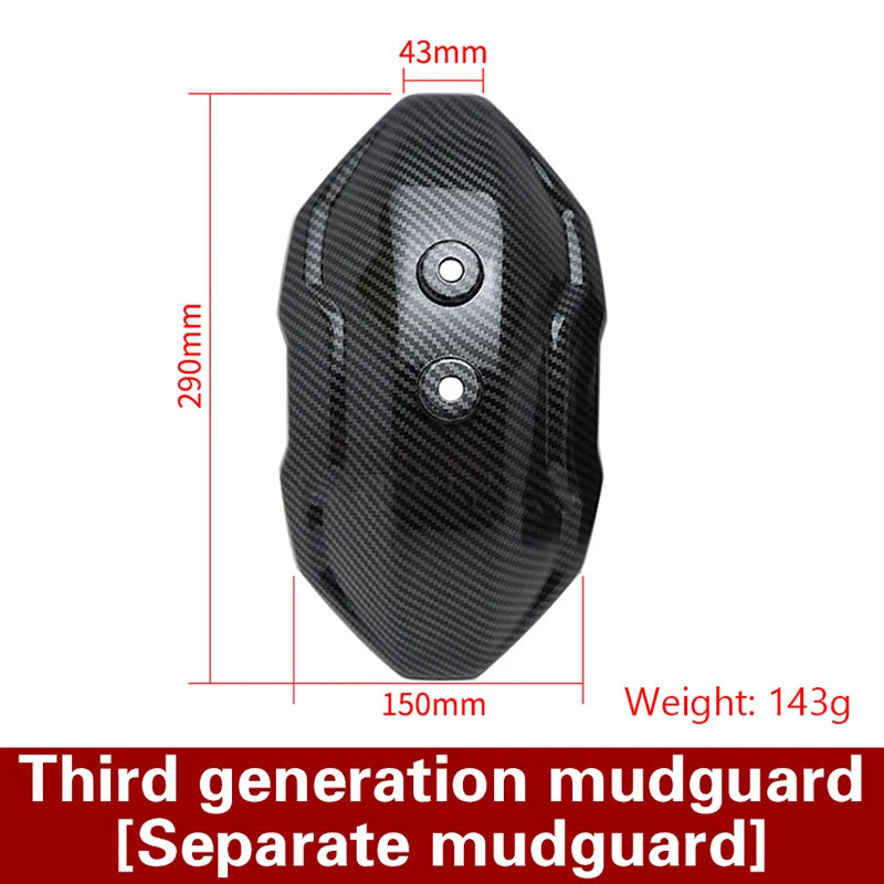 Hot！Motorcycle Fenders Carbon Fiber Textured Fenders Electric Vehicle Fenders Universal Carbon Fiber