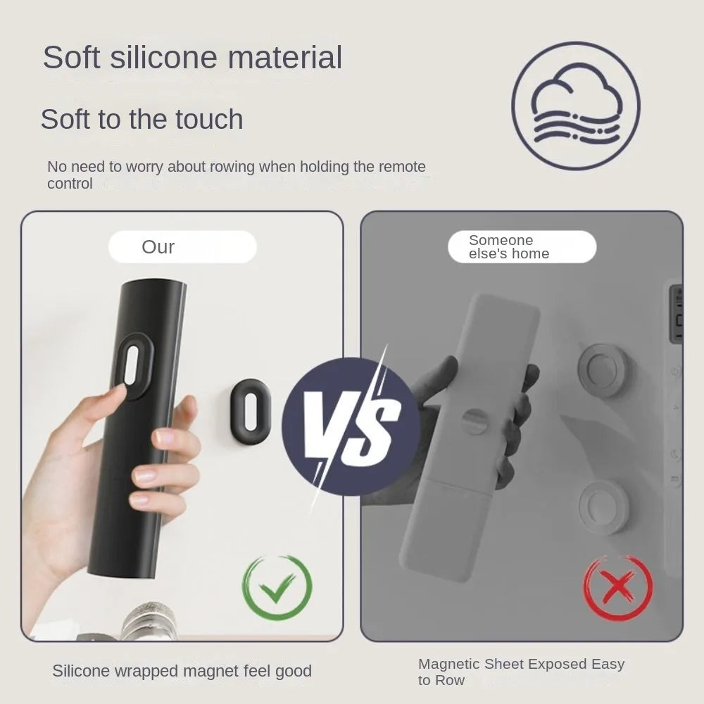 2Pcs/Set Strong Magnetic Adsorption Magnetic Remote Control Holder Self-Adhesive Magnetic Absorption Nanopatch