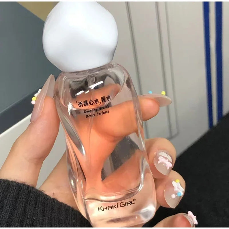 Khaki Girl Floral Fruity Eau De Toilette Long-lasting Fresh Citrus Perfume Spray Unique Crystal Bottle Daily Dating Perfume