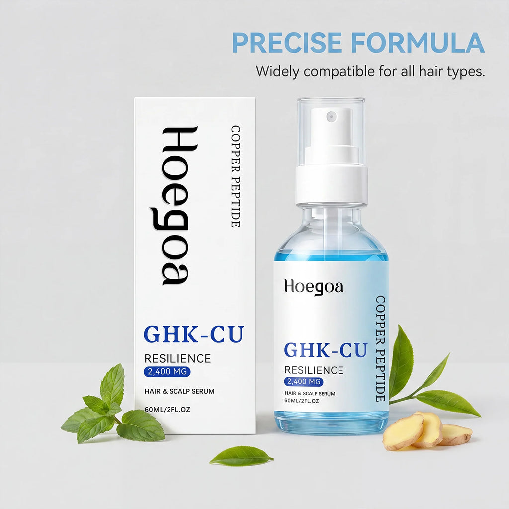Ghk-Cu Copper Peptide Hair Serum For Hair Growth Strengthening Root Scalp Moisturizer Thicker Fuller Hair Anti Hair Loss Serum