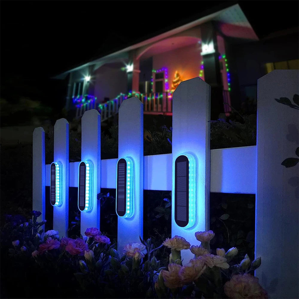 Solar Deck Light Solar Ground Light Outdoor Pathway Stair Lamp Railing Fence Yard IP68 Waterproof Driveway Solar Light