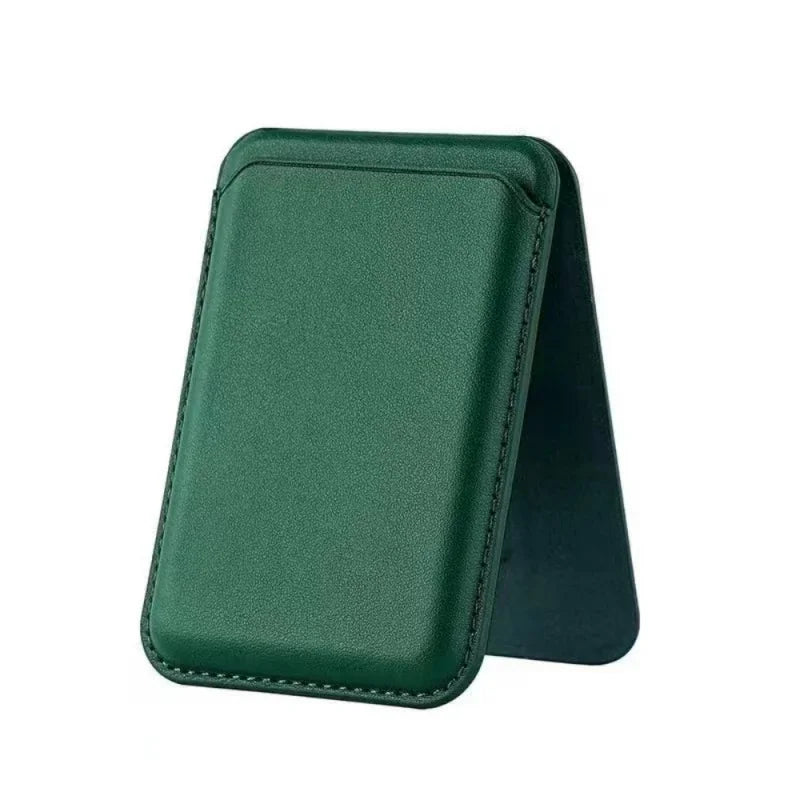 3 in 1 MagSafe Magnetic Leather Card Holder Foldable Phone Stand Wallet Case For iPhone 17 16 15 14 13 12 Pro Max Card Pocket