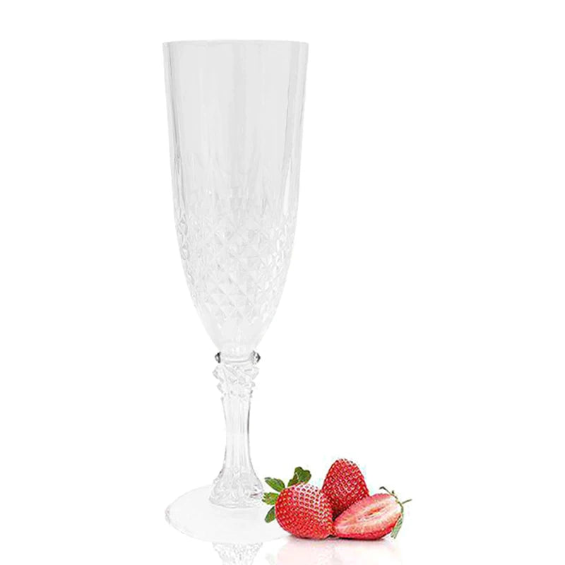 1 Pcs Champagne Goblet High Legged Wine Glasses Cocktail Red Wine Brandy Glasses Drinkware Party Bar Wedding Gift Transparent