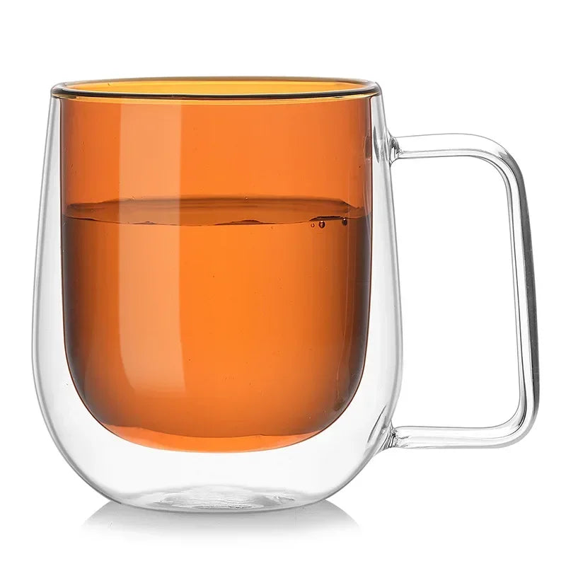 Whiskey Beer Glasses, Multi-color Wine Glass, Tea Cup, Coffee Cups, Cocktail Holder Mug, Double Wall Mugs, Wineglass for Vodka