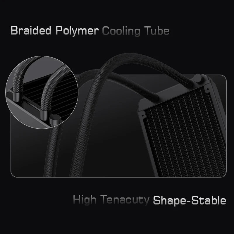 LOVINGCOOL AK-01 AK-03 water cooler 360mm broken code screen dynamic digital display liquid cooler ARGB abyss mirror cold head