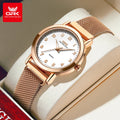 OPK 8115 Women Watch Fashion Business Simple Stainless Steel Mesh Belt Waterproof Luminous Women Watch Elegant Dress Women Watch
