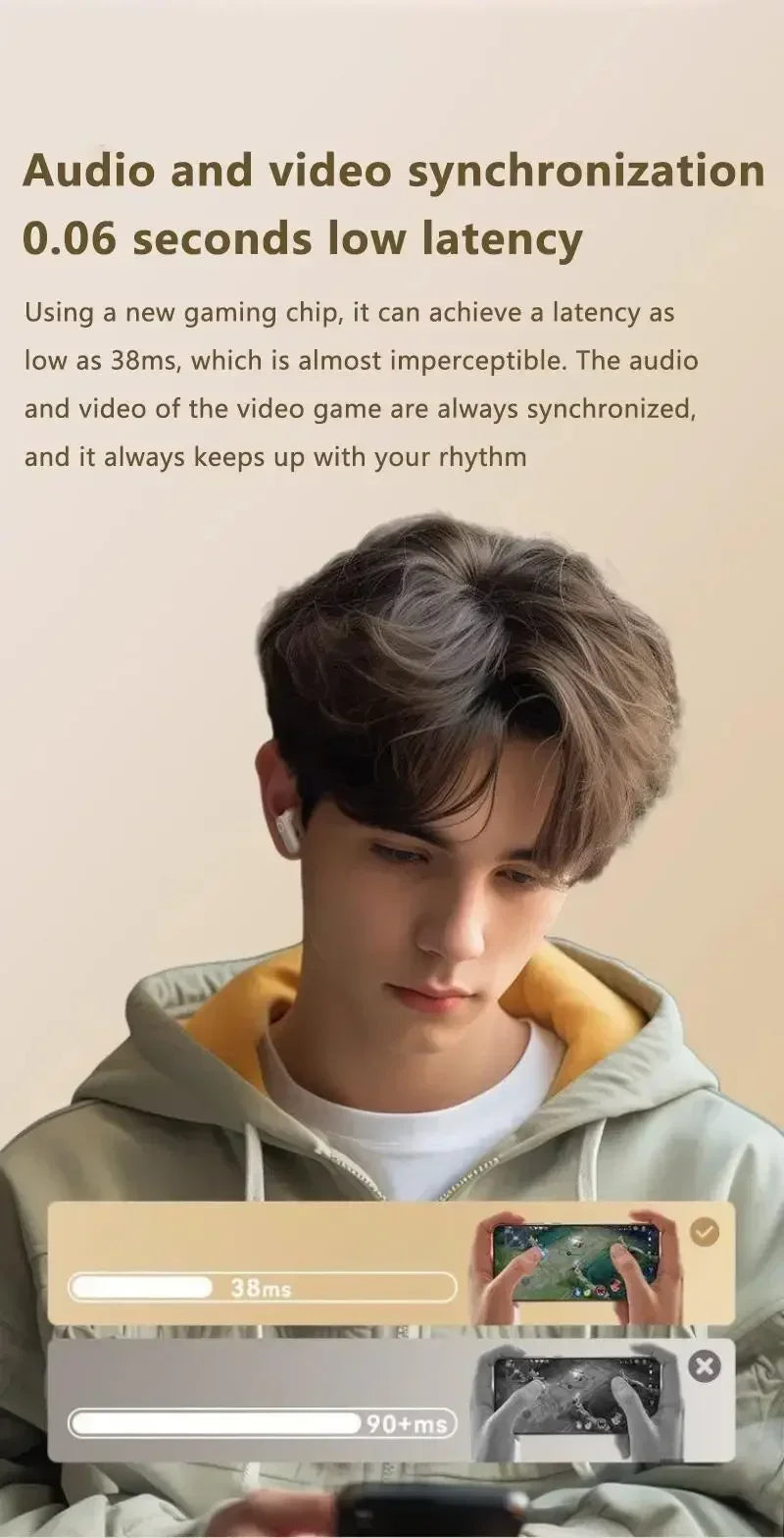 New TWS Mini Comfortable Noise-cancelling True Wireless Bluetooth Headphones With High Sound Quality Bluetooth 5.3 Earphones
