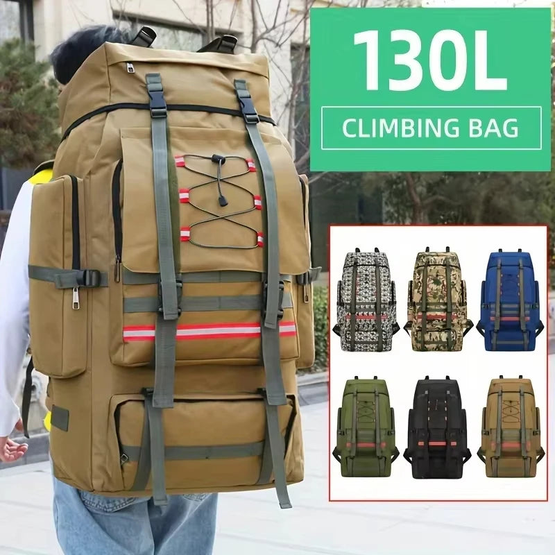 Outdoor Climbing Backpack Large Capacity Outdoor Travel Sports Luggage Bag Hiking Trekking Camping Mountaineering Men Rucksack