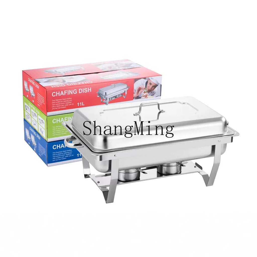 CLL Stainless Steel Buffet Stove Food Heating Vessel Restaurant Folding Dining Stove Buffet Stove