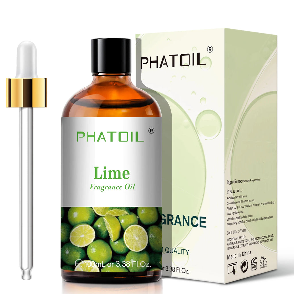 PHATOIL 100ml Fruit Series Fragrance Oils with Glass Dropper Coconut & Vanilla Strawberry Mango Cherry Aroma Oil For Diffuser