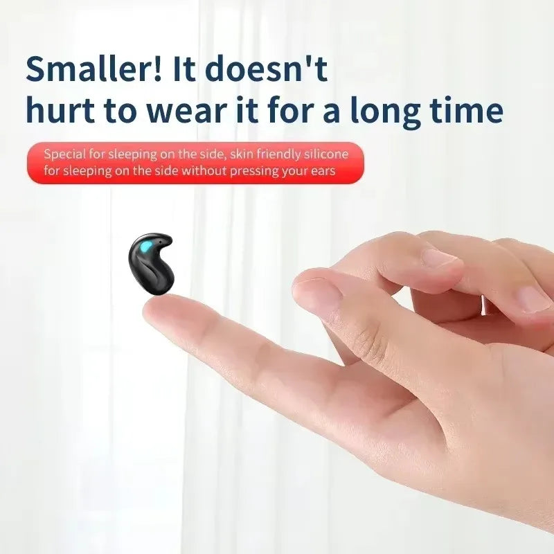 Sleeping Earbuds Wireless Mini Headphones For Work TWS Bluetooth Earphone Stereo Hidden Headsets with Mic HD Call Sport