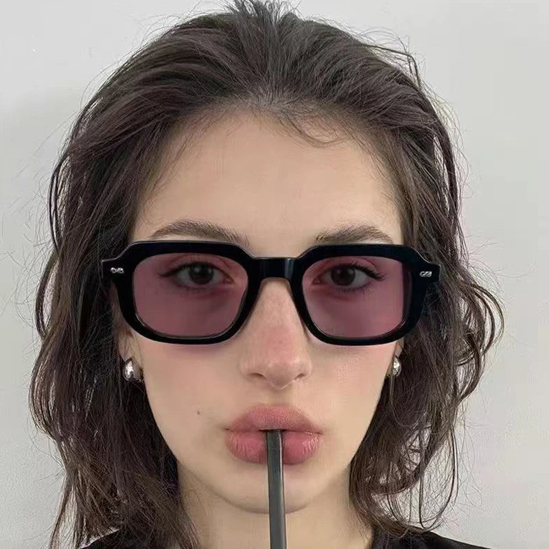Classic Small Square Sun Glasses Women Men High Quality Sunglasses Travel Driving Candy Color Shades UV Protective Glasses