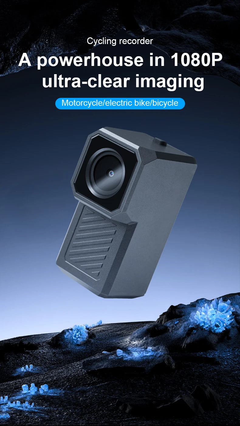 Dual 1080P UHD Wireless Motorcycle DVR Full Body 30FPS Waterproof Moto Dash Wifi GPS Cam Front Rear 150° Driving Video Recorder