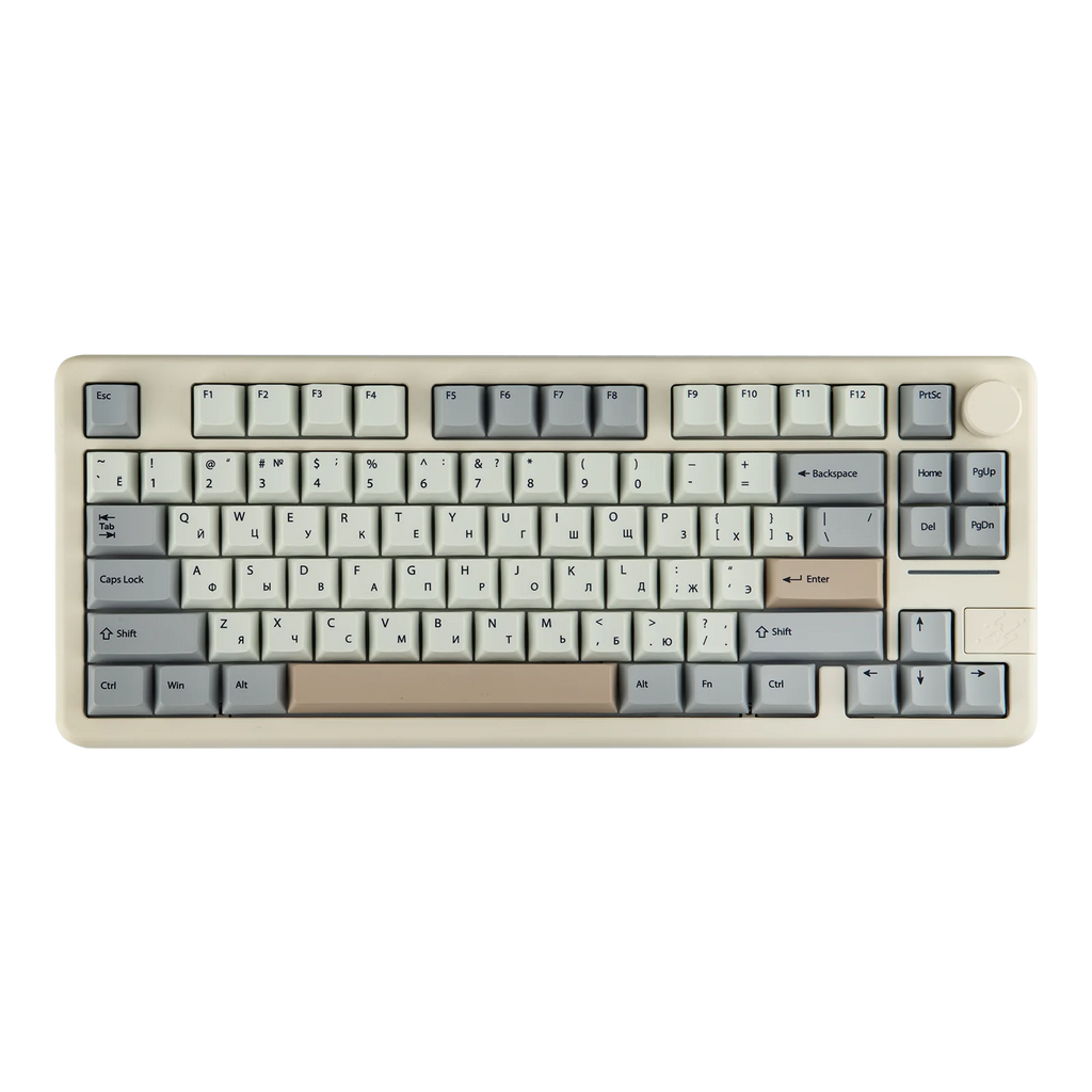 RU Layout EPOMAKER Galaxy 70 75% Russian Version Layout Gasket Wired/BT/2.4G Wireless Aluminum Mechanical Keyboard 4000mAh