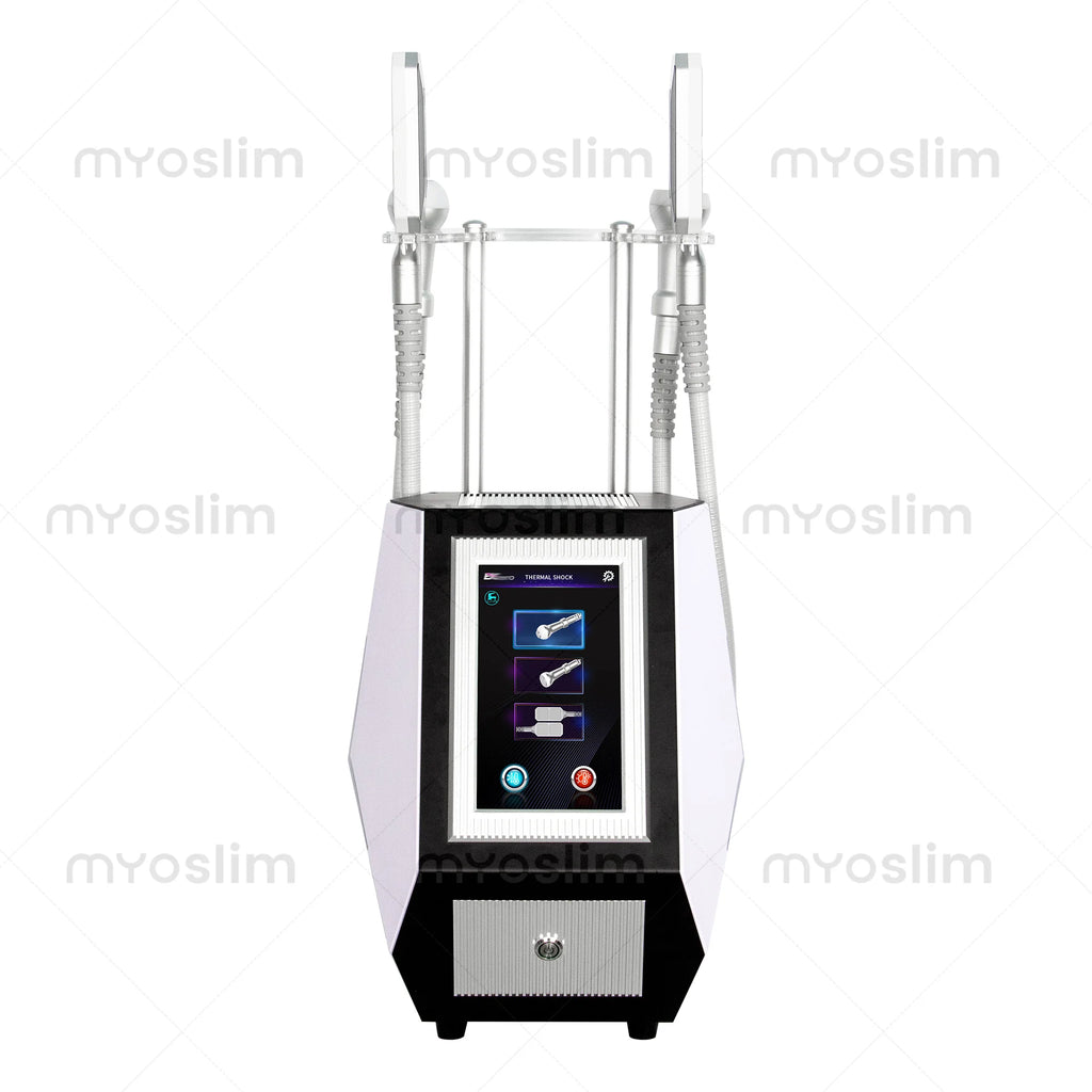 Professional Cryoskin Slimming Machine 2 Round Heads 2 Freezing Plates Skin Tightening Cellulite Removal Device