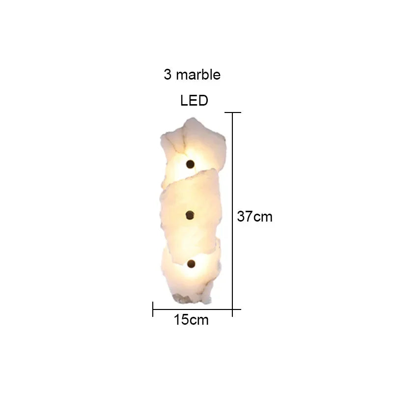 Modern Light Luxury Marble Wall Lamp Bedroom Bedside Tv Background Aisle Corridor Lighting