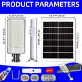 Solar Street Light 6500W 15000mAh 7500k Dusk To Dawn Solar Lights Automatic Dusk To Dawn with Control for Yard, Garden, Patio