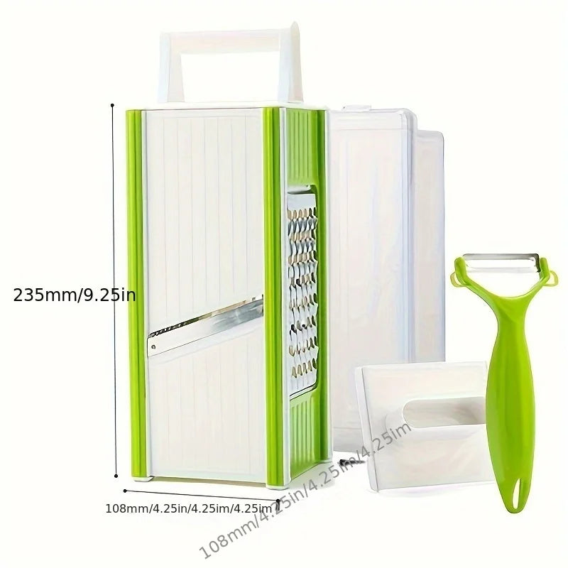 Multi-functional Manual Stainless Steel Vegetable Cutter Slicer Household Potato and Fruit Grater Creative Kitchen Gadgets