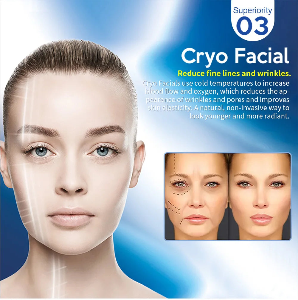 Professional Cryoskin Slimming Machine 2 Round Heads 2 Freezing Plates Skin Tightening Cellulite Removal Device