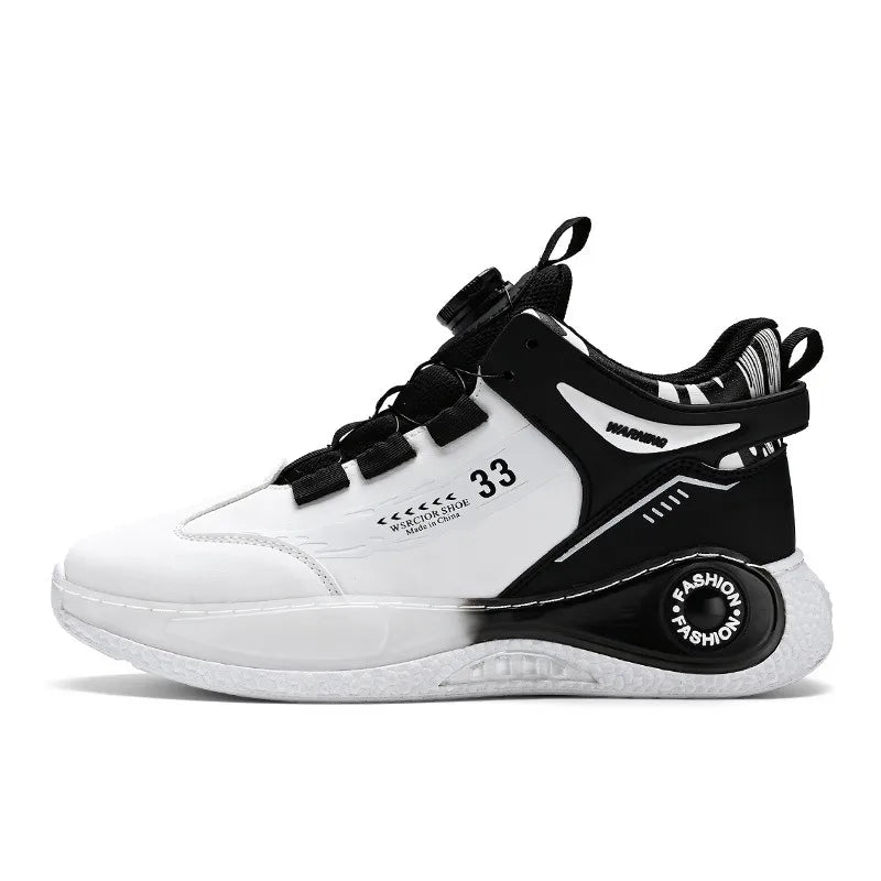 Trendy Men's Sports Running Shoes Designer New Rotating Buckle Comfortable Casual Sneakers Outdoor Basketball Shoes Tennis Shoe