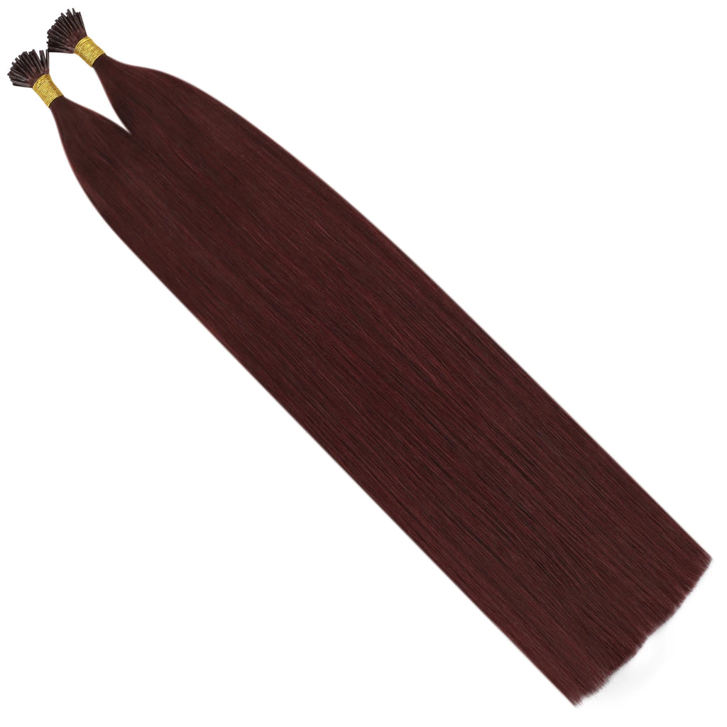 Moresoo Itip Hair Extensions Natural Straight Machine Remy 100% Real Human Hair Italy Keratin Fusion Stick Tipped Extensions
