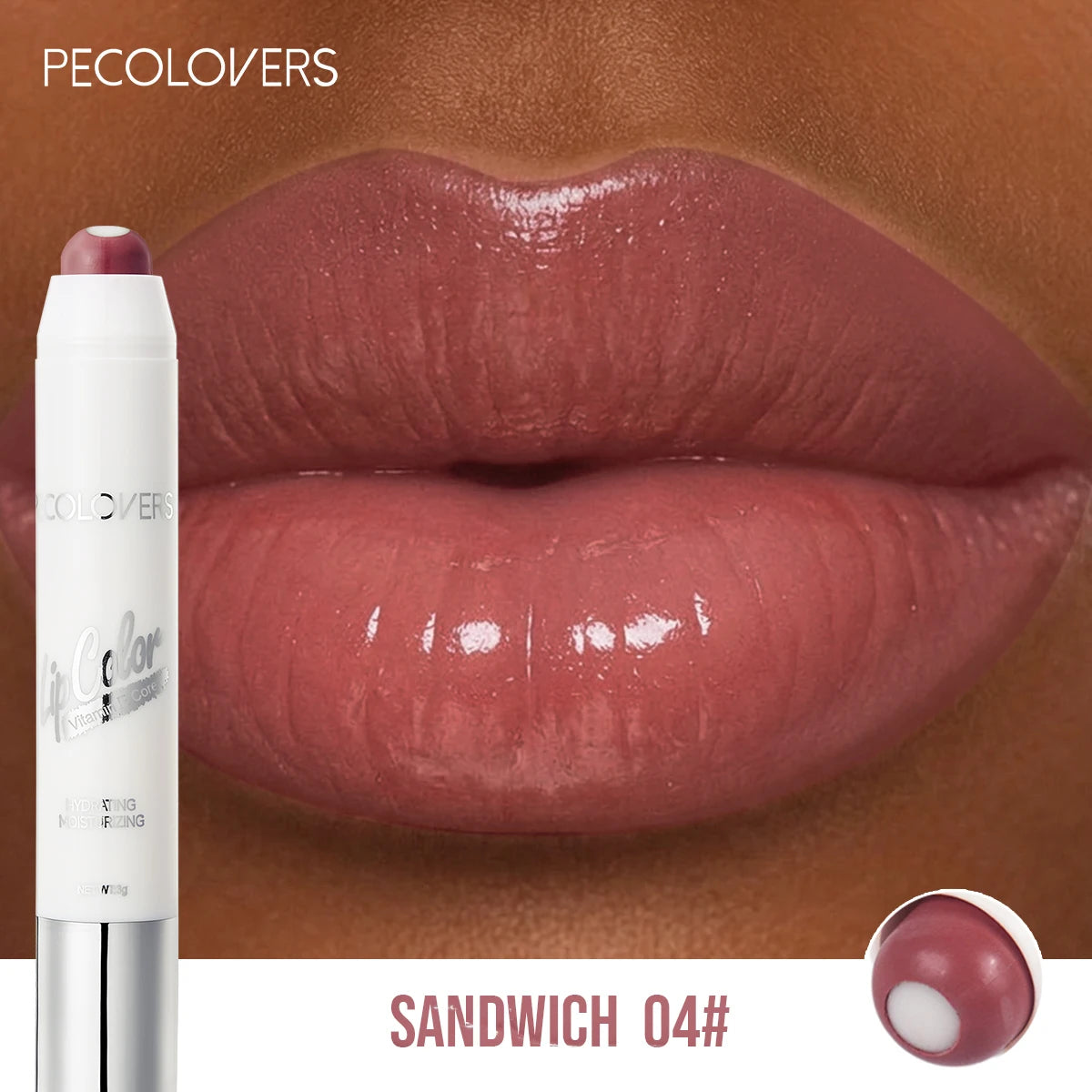 Lipstick - Long-Lasting Lip Tint, Ideal For Everyday Wear, Brown And Red, Lip Cosmetic