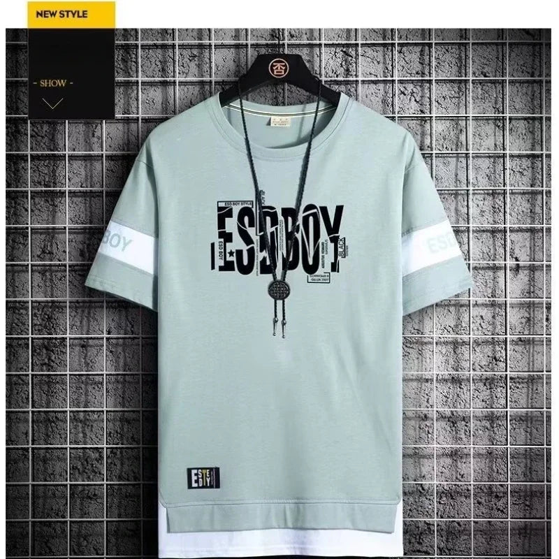 Men's Summer set Hot-selling T-shirt Pants Set Casual Fitness Jogger Pants Summer Gym T Shirt Hip Hop Fashion Men's Tracksuits