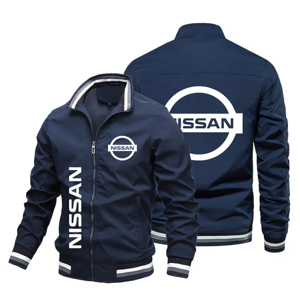 2025 Nissan Men's Motorcycle Jacket, Autumn/Winter Style Casual Baseball Men's Jacket, Outdoor Sports Cycling Jacket