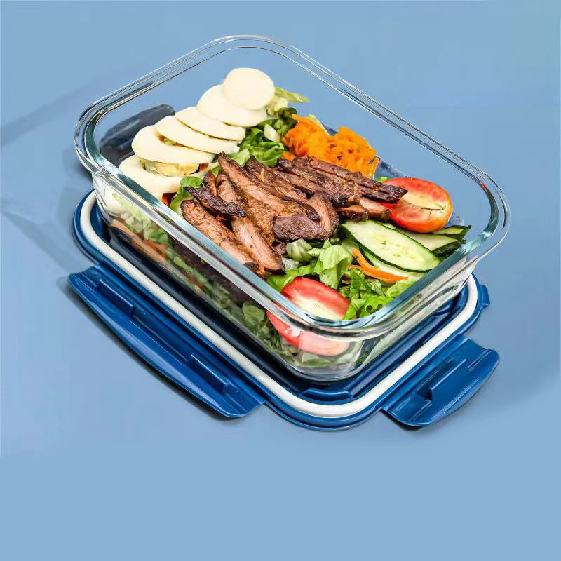High quality Lunch Box Glass 1050ml Food Storage Box Microwave Bento Box school food containers compartment