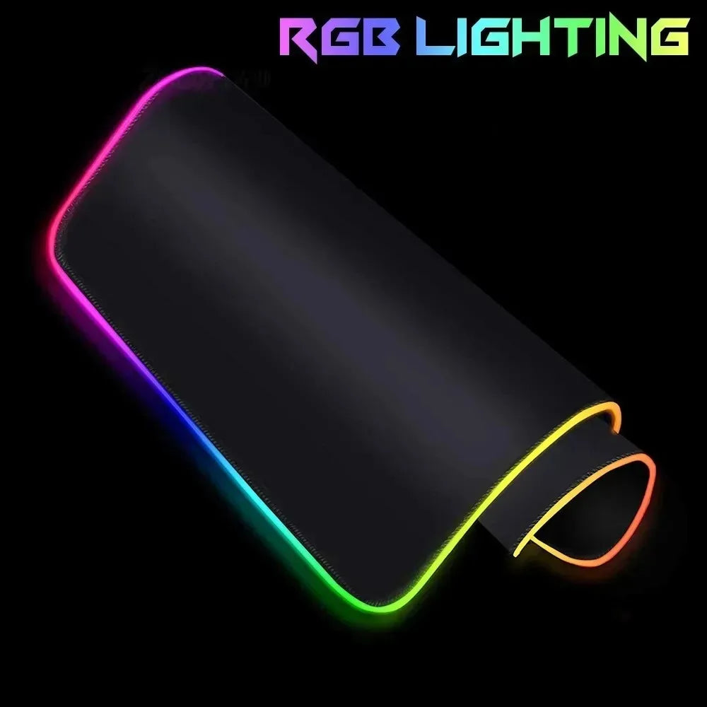 XXL RGB Gaming Mouse Pad 3D Geometric Desk Mat Game Accessories Large LED Light Rubber Anti-slip PC Computer Carpet with Backlit