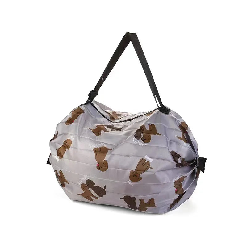 Portable Shopping Bag Large Capacity Foldable Storage Shoulder Bag Travel Handbags With Handle Outdoor EDC Camp Beach Bag