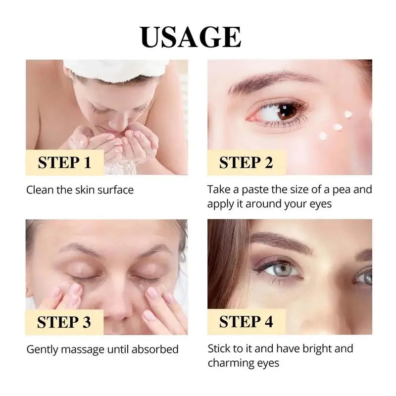 Snail Mucin Eye Cream Stick Wrinkle Removing Lightening Dark Circle Remove Eye Bag Anti-Puffiness Firming Fade Fine Lines