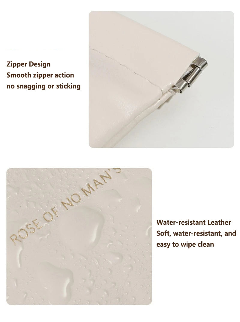 Automatic Closed Purse Bag Mini PU Separate Earphone Charging Cable Storage Bag Portable Zero Wallet Coin Lipstick Storage Bag