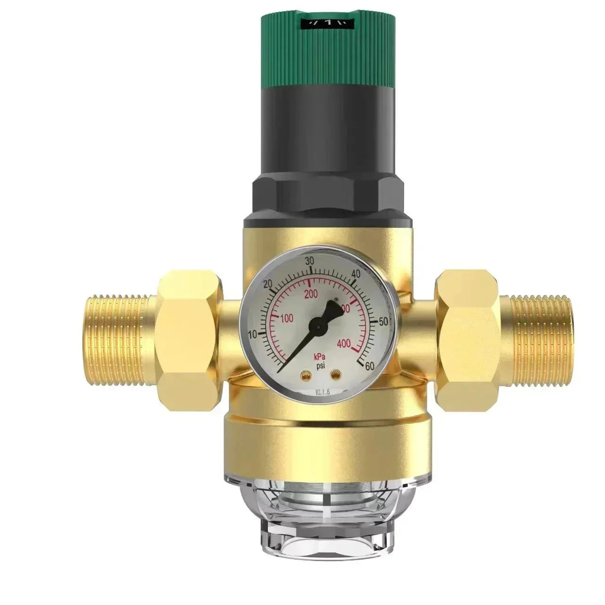 1/2" 3/4" 1" Tap Water Reducing Valve Manually Adjust The Water Pressure Brass Double Union Pipeline Pressure Reducing Valve