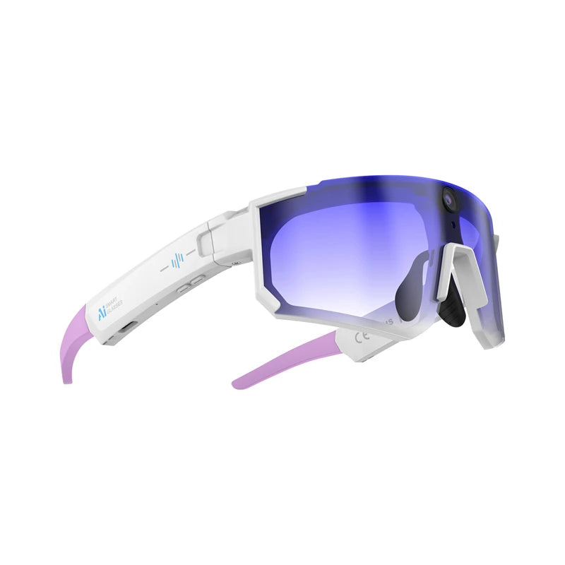 Cycling Smart Camera Glasses 800MP Photochromic Smart Glasses Bluetooth Calling Photo Video ChatGPT Music Translation