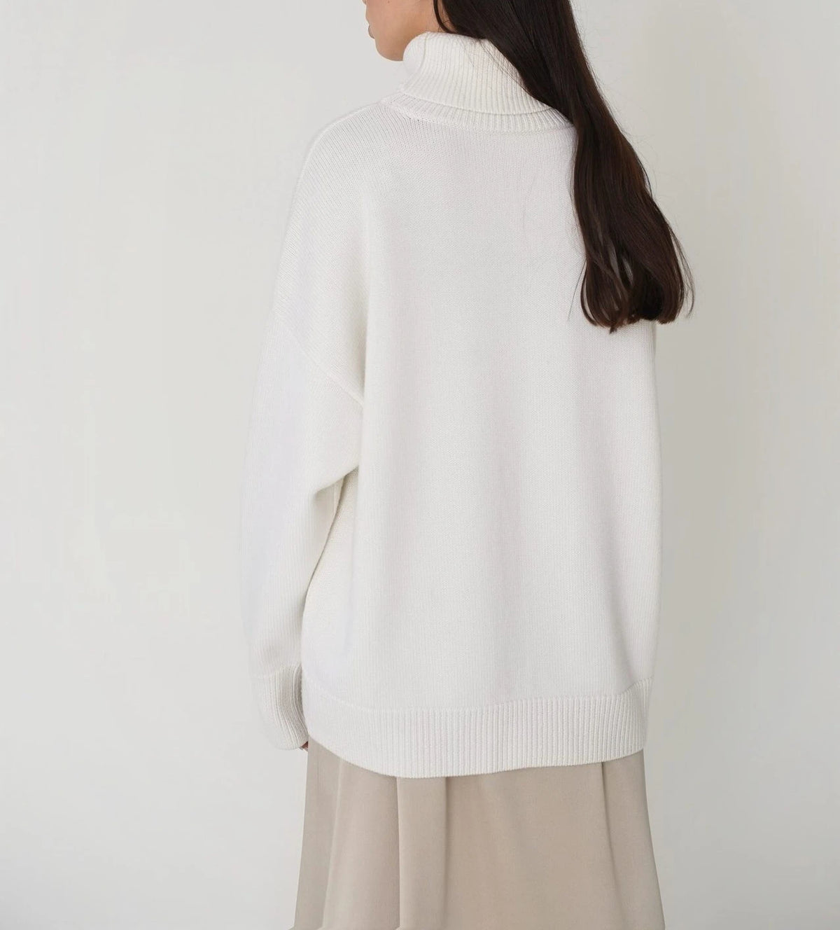 Bornladies Women Turtleneck Sweater CHIC Autumn Winter Thick Warm Pullover Top Oversized Casual Loose Knitted Jumper Female Pull